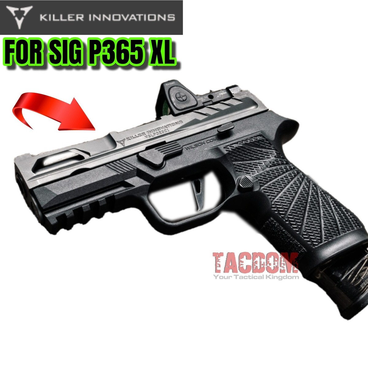 Killer Innovations Velocity V1 Cut Slide for SIG P365 XL GRAY 9mm