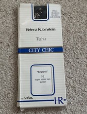 Vintage Rare HELENA RUBINSTEIN City Chic Belgravia Tights Navy Average Sealed Pk