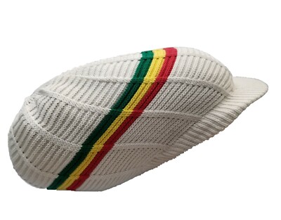 White XL Dreadlocks Rasta Hair Hat Big 