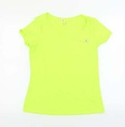 oxylane Womens Yellow Polyester Blend T-Shirt Size 12