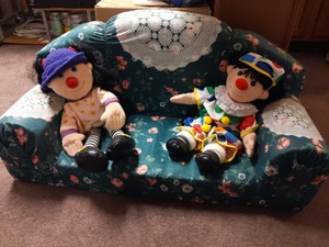 The Big Comfy Couch + Dolls Set 1997 | eBay