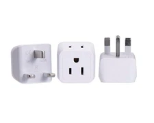 Ceptics UK, Hong Kong, Ireland, Dubai, Ghana Travel Adapter Plug Type G, 3 Pack