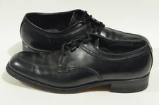 Mason Shoes 10.5 A Black Leather Velvet-Eez Lace Up Dress Shoes