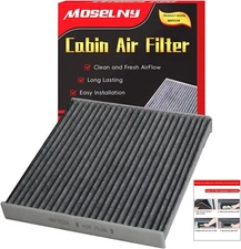 Cabin Air Filter with Activated Carbon, Replacement for CP134 (CF10134), Fit for