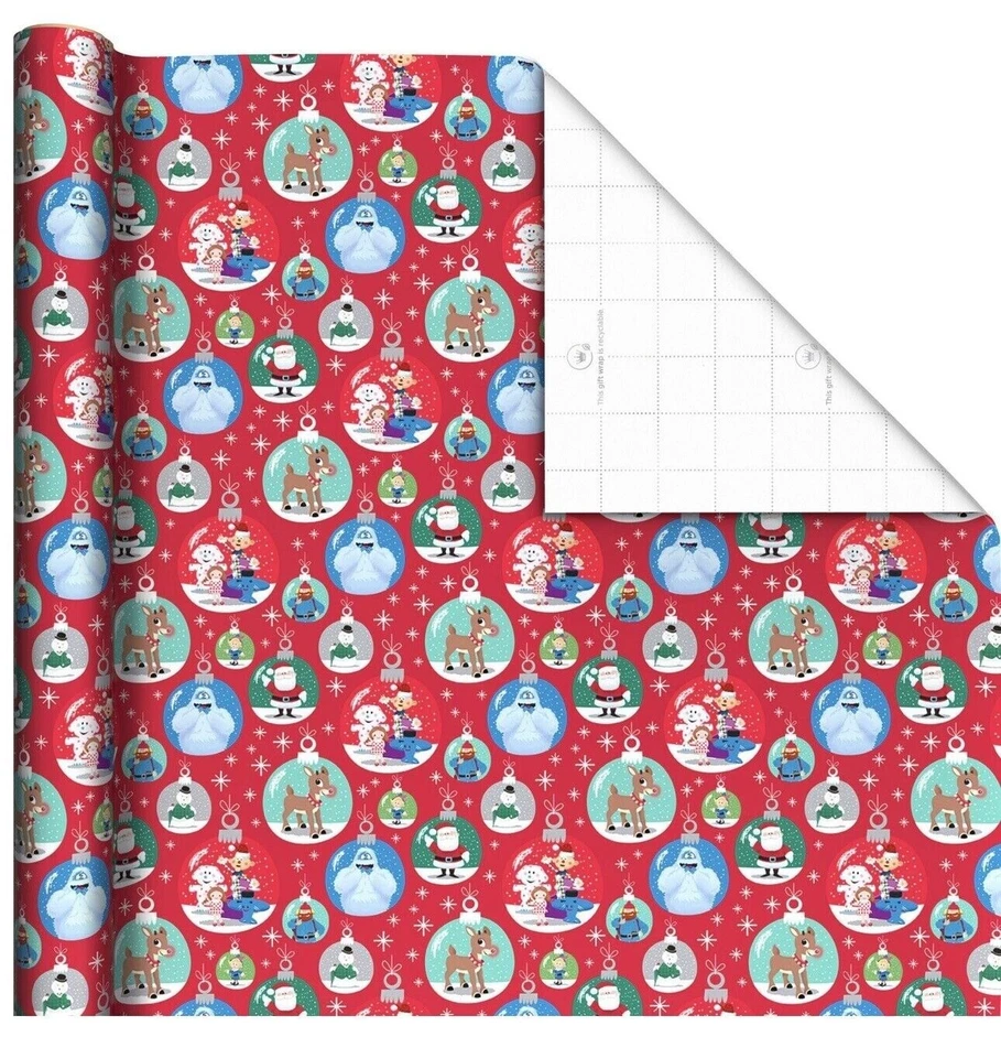 Hallmark Rudolph the Red Nosed Reindeer Wrapping Paper Christmas 70 sq ft - Image 3 of 4