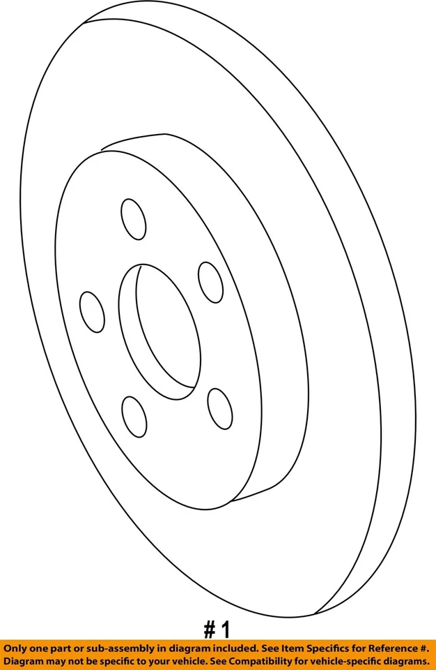 Rotor de disco de freno delantero CHRYSLER OEM 4721820AG Foto 2 de 2