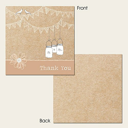 Свадебные открытки с благодарностями - Винтажные овсянки Love Birds - Упаковка из 10 штук 3790₽