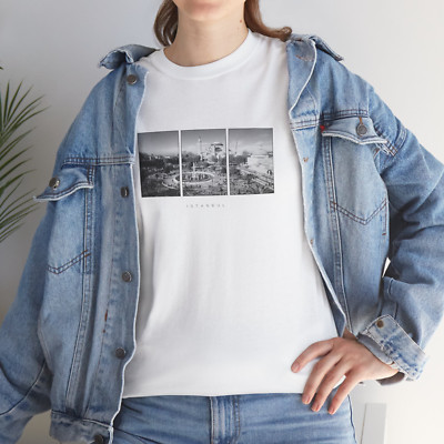 Istanbul T Shirt, Unisex Apparel Tee, Travel Gift Idea, Vintage Minimal Style