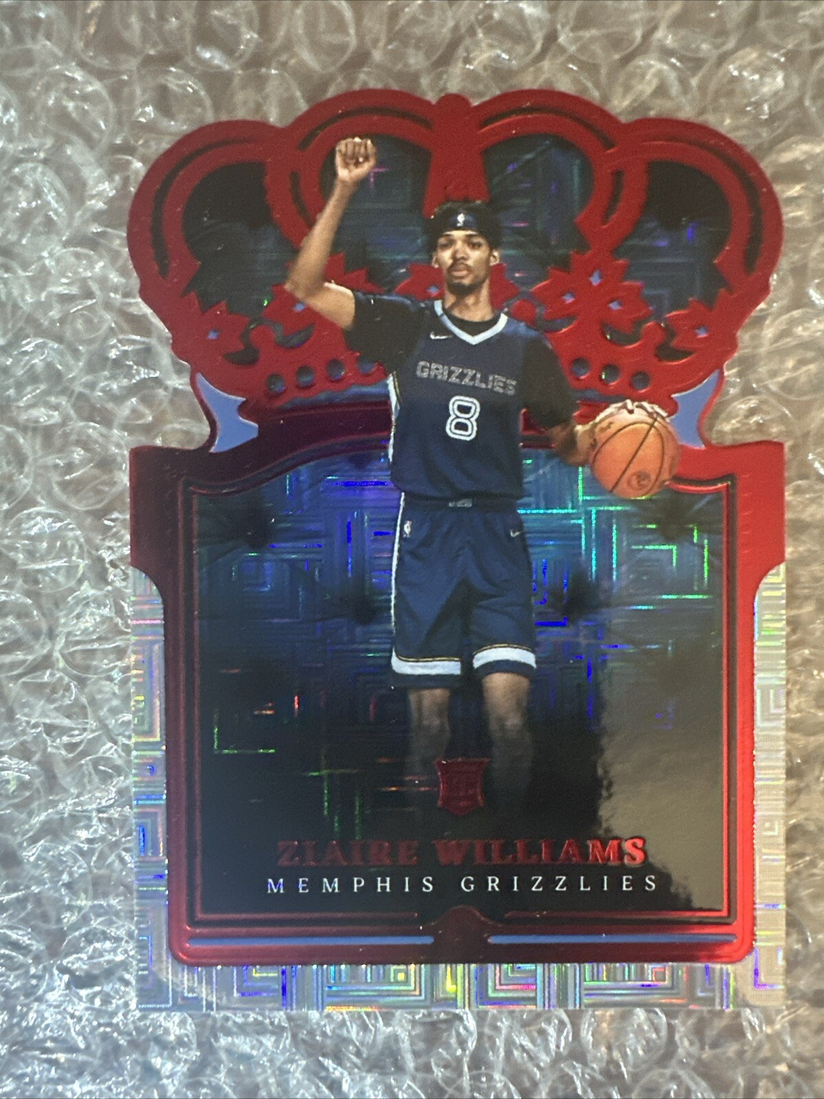 2021-22 Panini Crown Royale Asia Red Ziaire Williams #51 Rookie RC