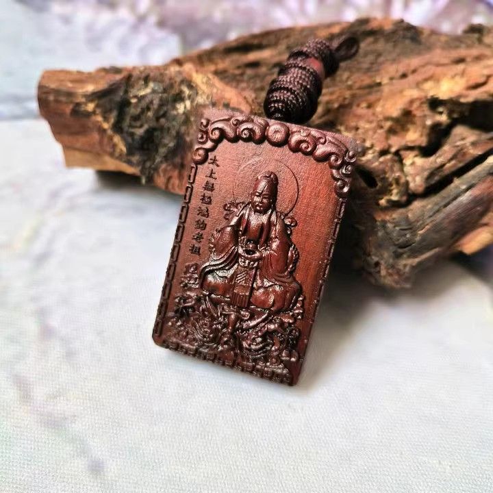 Hongjun Hongjun Laozu Pendant Lightning Wood Necklace Taoist Master Talisman ...