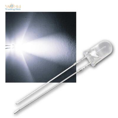 LED 5mm wasserklar versch Farben & Helligkeit Leuchtdioden LEDs transparent rund