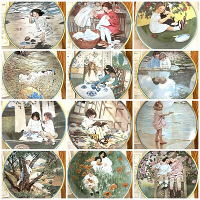 A Garden of Verses' Jessie W. Smith LE 8 1/2'' Collector Plates - 12 Plates
