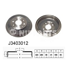 Tambour de frein Mazda DEMIO