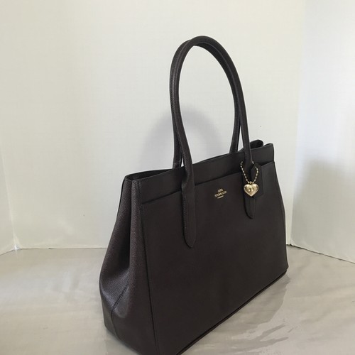 Coach 24218 Bailey Crossgrain Leder Tragetasche/Umhängetasche in OXblood Farbe - Bild 10 von 12