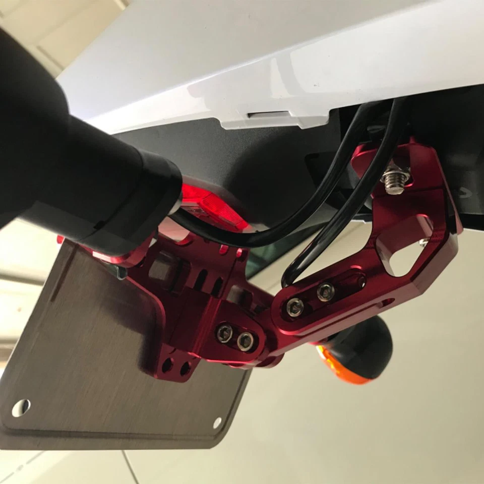 Soporte de matrícula LED para guardabarros trasero ordenado para Suzuki GSX-S GSX-R 125 150 Foto 4 de 4