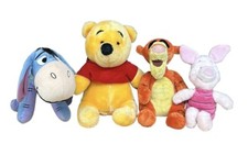 Vintage Walt Disney Disneyland Winnie the Pooh Friends Eeyore, Tigger Plush Lot