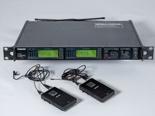 Shure Uhf-r+ Radio Microphone Kit. Includes: 1 X Ur4d+ And 2 X Ur1 Beltpacks