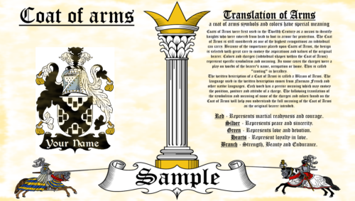Soaper-Zuper COAT OF ARMS HERALDRY BLAZONRY PRINT - Afbeelding 1 van 4