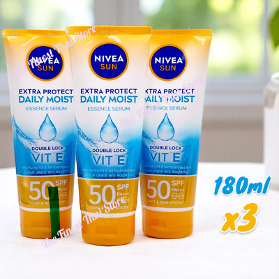 Nivea Sun Extra Protect Daily Moist Essence Serum SPF50 PA+++ 180 ml x 3