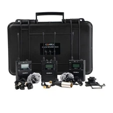Lavalier Microphone Kit (Li-Ion)  with Two Transmitters - Comica