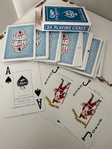 CASINO CALGARY Drilled Cancelled Playing Cards Deck Alberta 54 Bison Canada - Picture 1 of 2