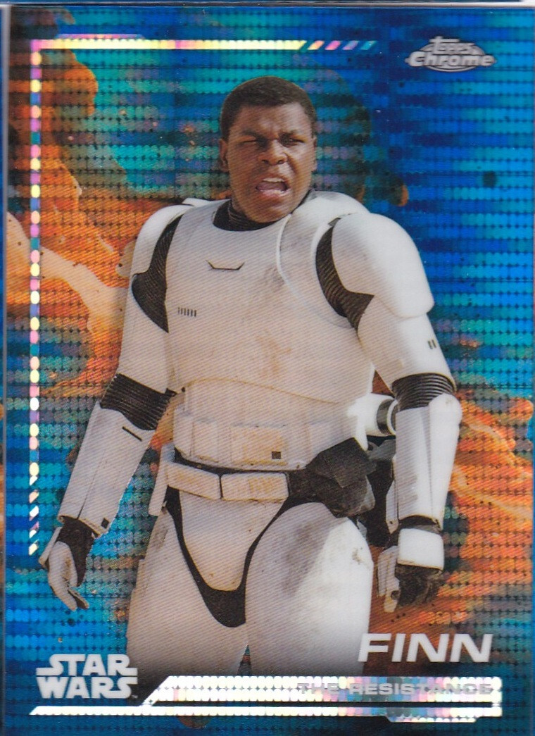 2024 Topps Star Wars Chrome Breakers Delight Blue Pulsar Refractor Card 113 Finn
