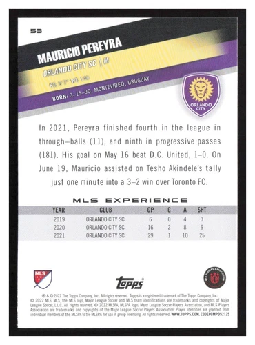 2022 Topps MLS #1-200 Base cards Pick Your Card(s) Complete Your Set - Picture 101 of 347