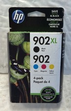 New Genuine HP 902XL Black HP 902 Regular Color Ink Cartridges Exp 10/2020