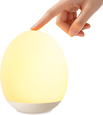 Night Light for Kids,Egg Night Light for Baby Nursery Soft Silicone Touch Night