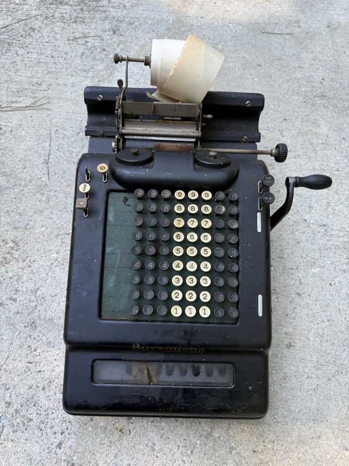 Vintage Burroughs Adding Machine - Image 3 of 4
