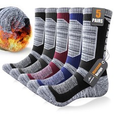Niorasen Vollpolster Thermosocken f&uuml;r Herren, dicke Baumwolle 6-8, mehrfarbig