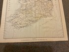 Antique map 1901 lj richards of old ireland and waterford 2 sides waterford — photo 3