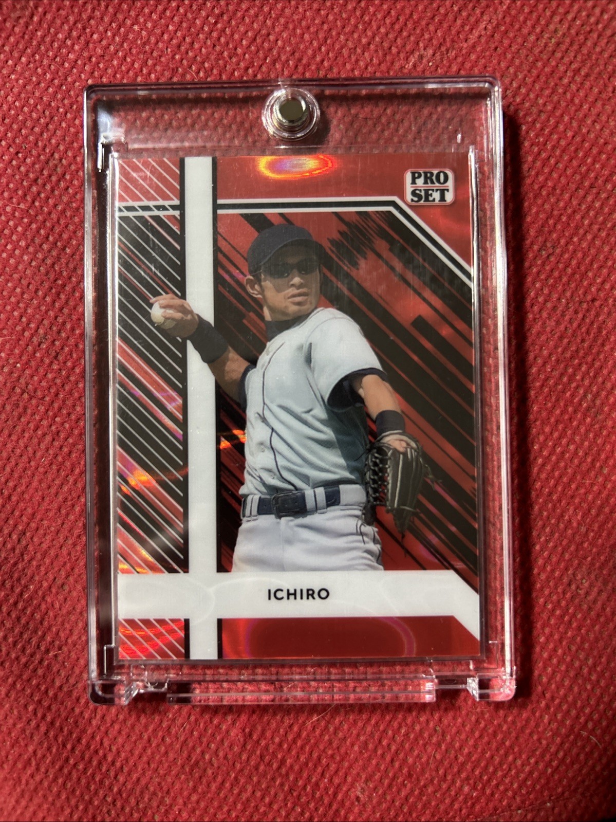 Ichiro Suzuki 1/1 2024 Leaf Collective Multisport Red Lava HOF Seattle Mariners