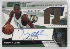 2004-05 SPx Auto Rookie Jersey 1503/1999 Tony Allen #129 Auto k2f