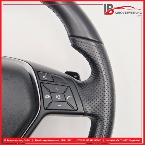 Steering Wheel Leather Black A2184600118 MERCEDES E-CLASS COUPE C207 E300MB - Picture 2 of 19