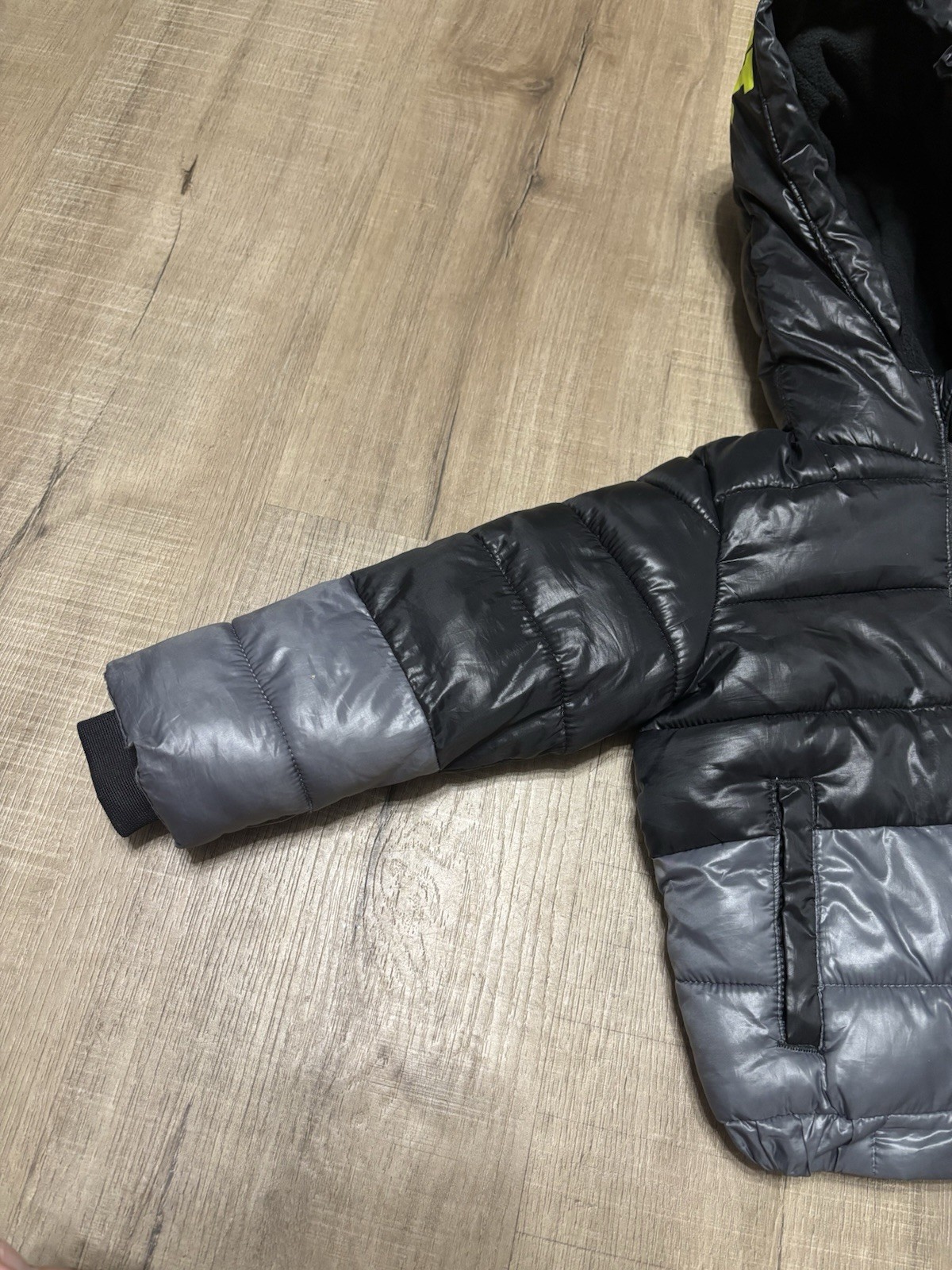 SACAI X NIKE Nike Cappotto Giubbotto Giubbotto Puffer Ragazzo Taglia 12 Mesi Just Do It Nero Grigio Verde