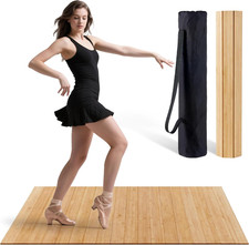Tap Dance Floor for Any Surface - Bamboo Portable Dance Floor with Storage Bag,L