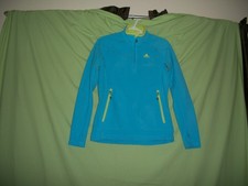 Adidas Women's Blue Quarter-Zip Sweater Pullover Size S