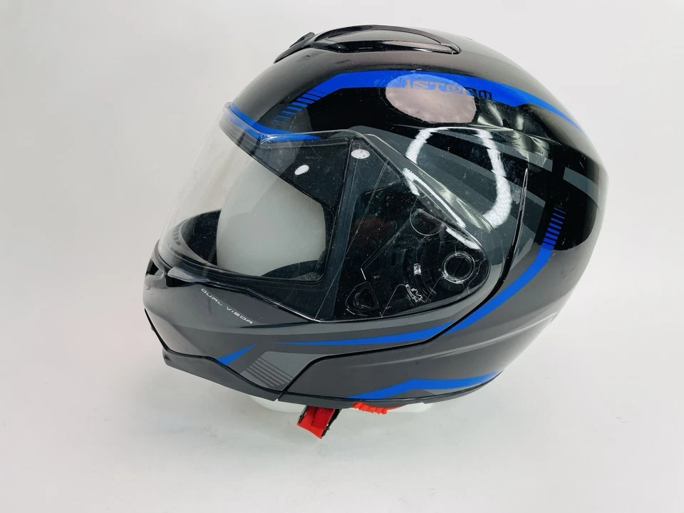 1Storm Casco Completo Motocicleta Modular Abatible Doble Protector Parasol Interior Foto 3 de 4