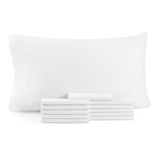 Arkwright Bulk Queen Pillowcases - Pack of 12, 100 Cotton Sateen Standard Si...