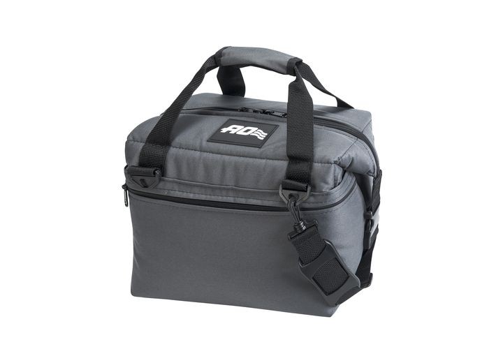 S Ao12ch 12 Pack Canvas Cooler - Charcoal