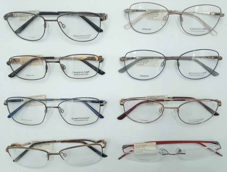 Charmant Eyeglasses Womens CHOOSE SIZE/COLOR/MODEL/FRAME Eyeglass Frames Glasses - Image 4 of 4