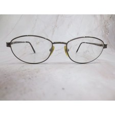 Luxottica 1507 4027 Titanium Eyeglasses Gunmetal Oval Frames 52-18-130 Italy