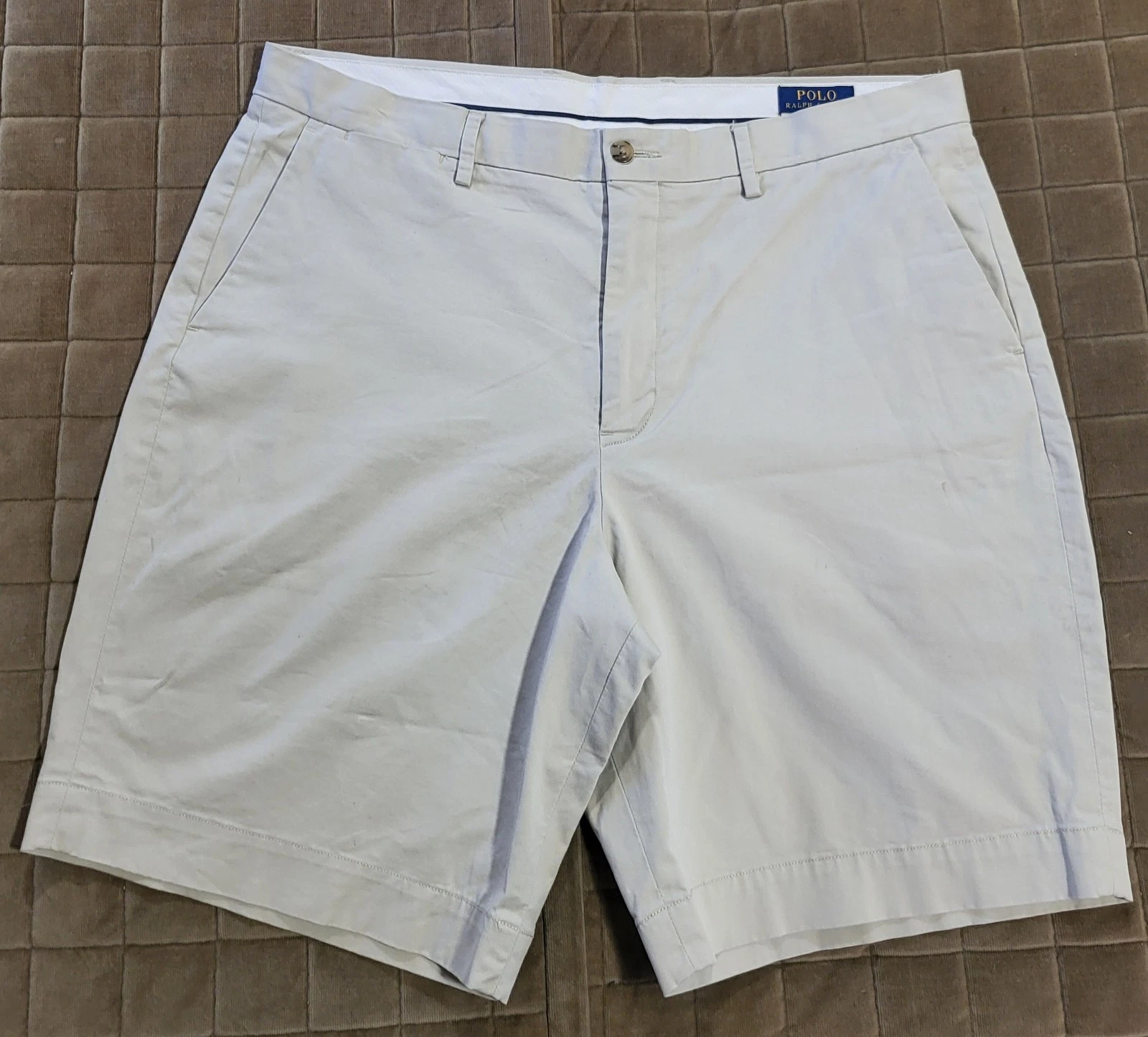 Polo Ralph Lauren Mens Stretch Classic Fit Chino Shorts Beige Size 36