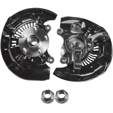 Pair Front Steering Knuckles Wheel Hub Bearing For 11-17 Toyota Sienna 3.5L FWD