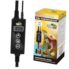 Reptile Dimming Thermostat, PID Heat Lamp Temperature Controller with LED