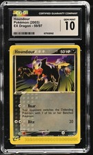 CGC 10 GEM MINT Houndour 59/97 EX Dragon Pokemon Card on eBay