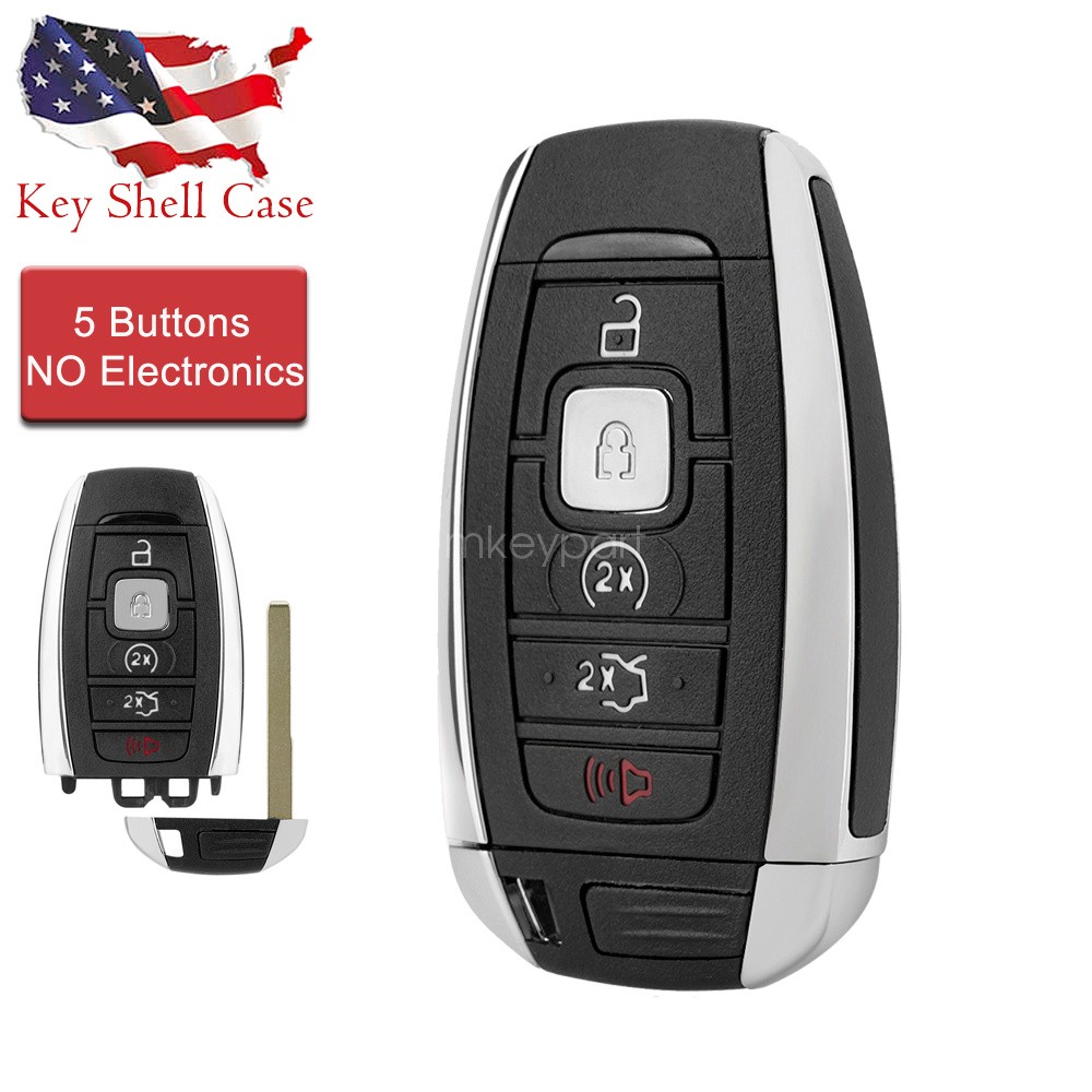 Remote Control Car Key Shell Case Fob for Lincoln Continental MKC MKZ 2017-2020