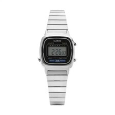 Casio LA670WA-1DF Digital Square Retro Women's Metal Watch Original New