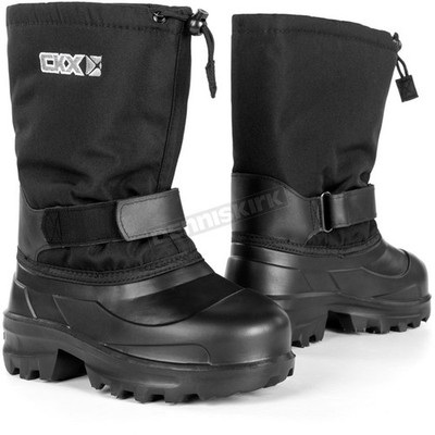 CKX Youth Black Boreal Snowmobile Boots (Kids Size 5) 232634